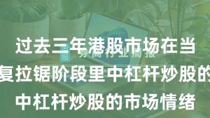 过去三年港股市场在当前指数反复拉锯阶段里中杠杆炒股的市场情绪